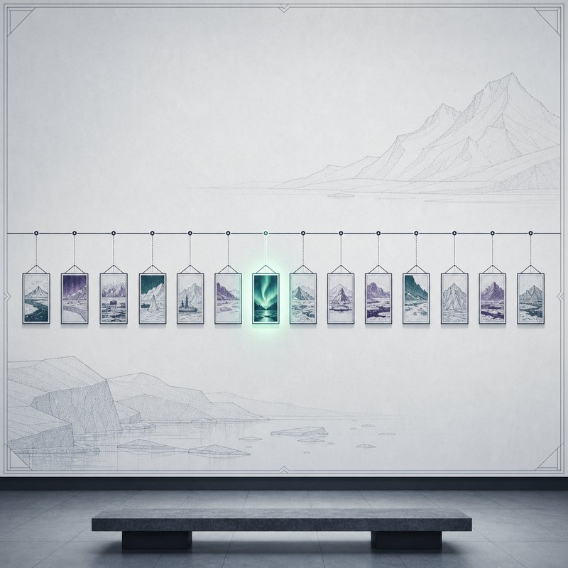 Museum timeline wall with year markers